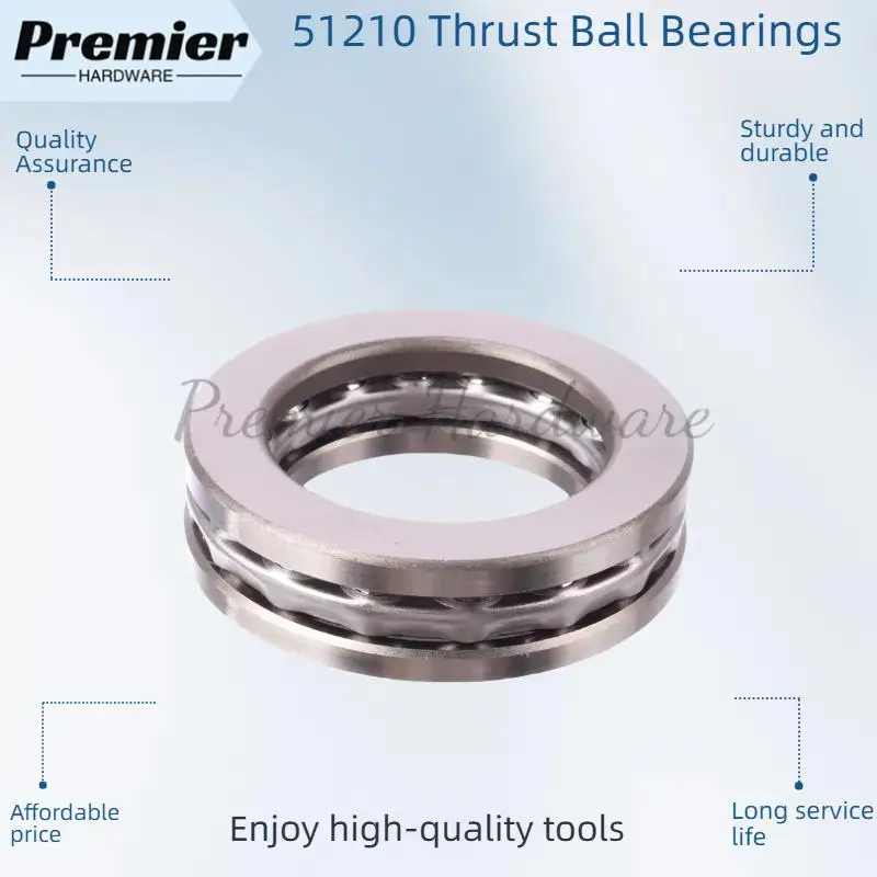 Rolamento rígido de esferas com design exclusivo Venda quente 51210 Rolamento sem vergalhão Série Rolamento de esferas de impulso