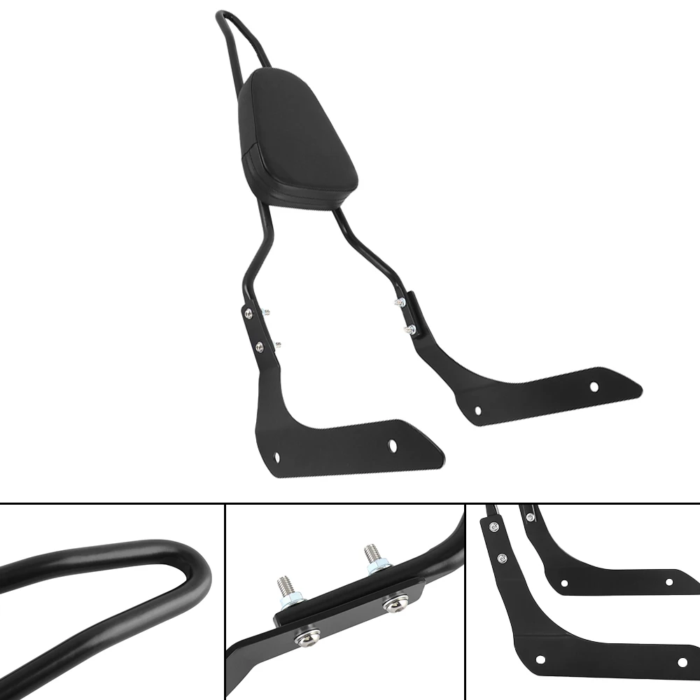 

Motorcycle Detachable Rear Passenger Sissy Bar Iron Seat Backrests Black Accessories For Yamaha XVS1300 Stryker Models 2011-2017