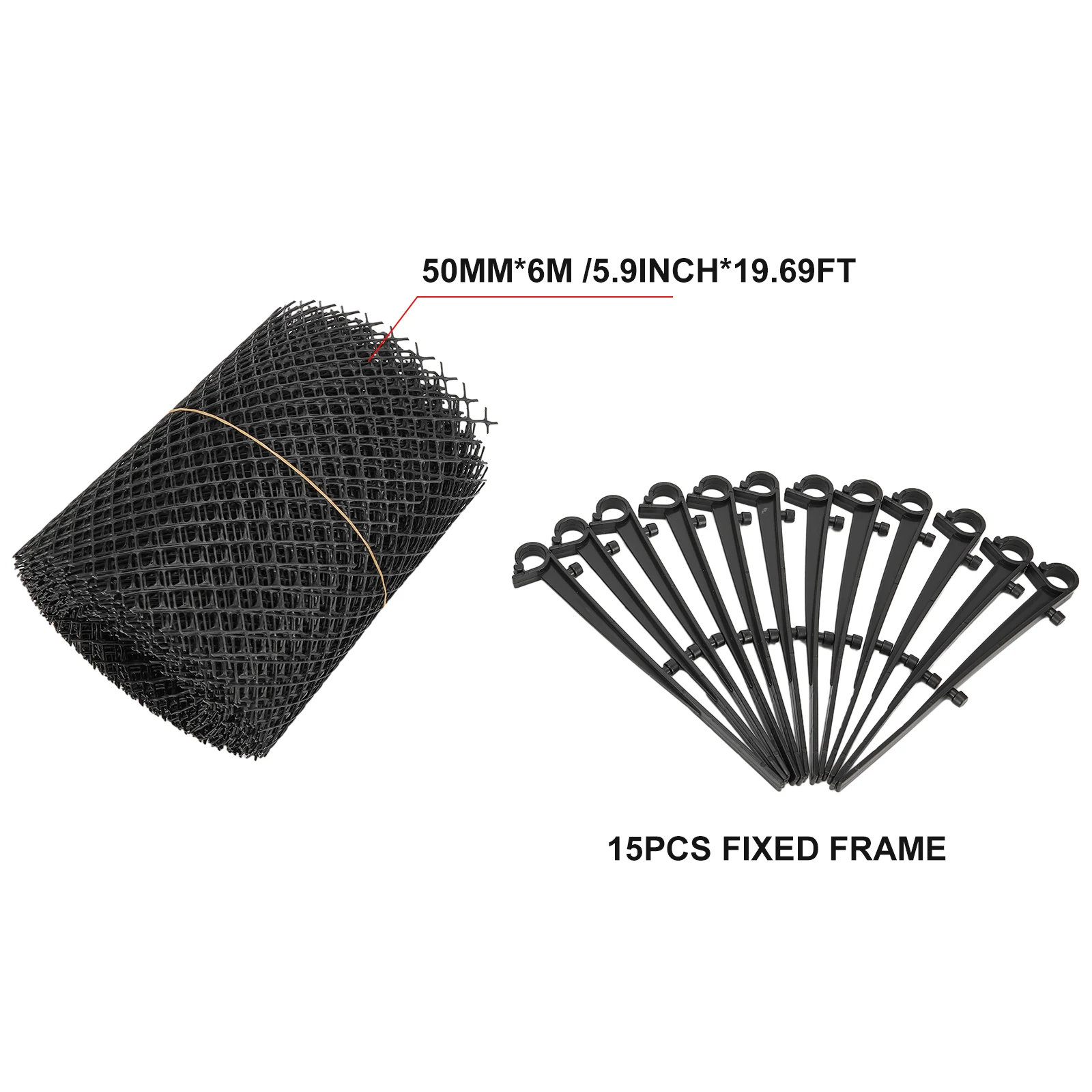 Protection Mat Mesh Gutter Guard 15cm X 6m Anti-leaves Mesh For Guttering Eaves For Yard Garden Garden Supplies