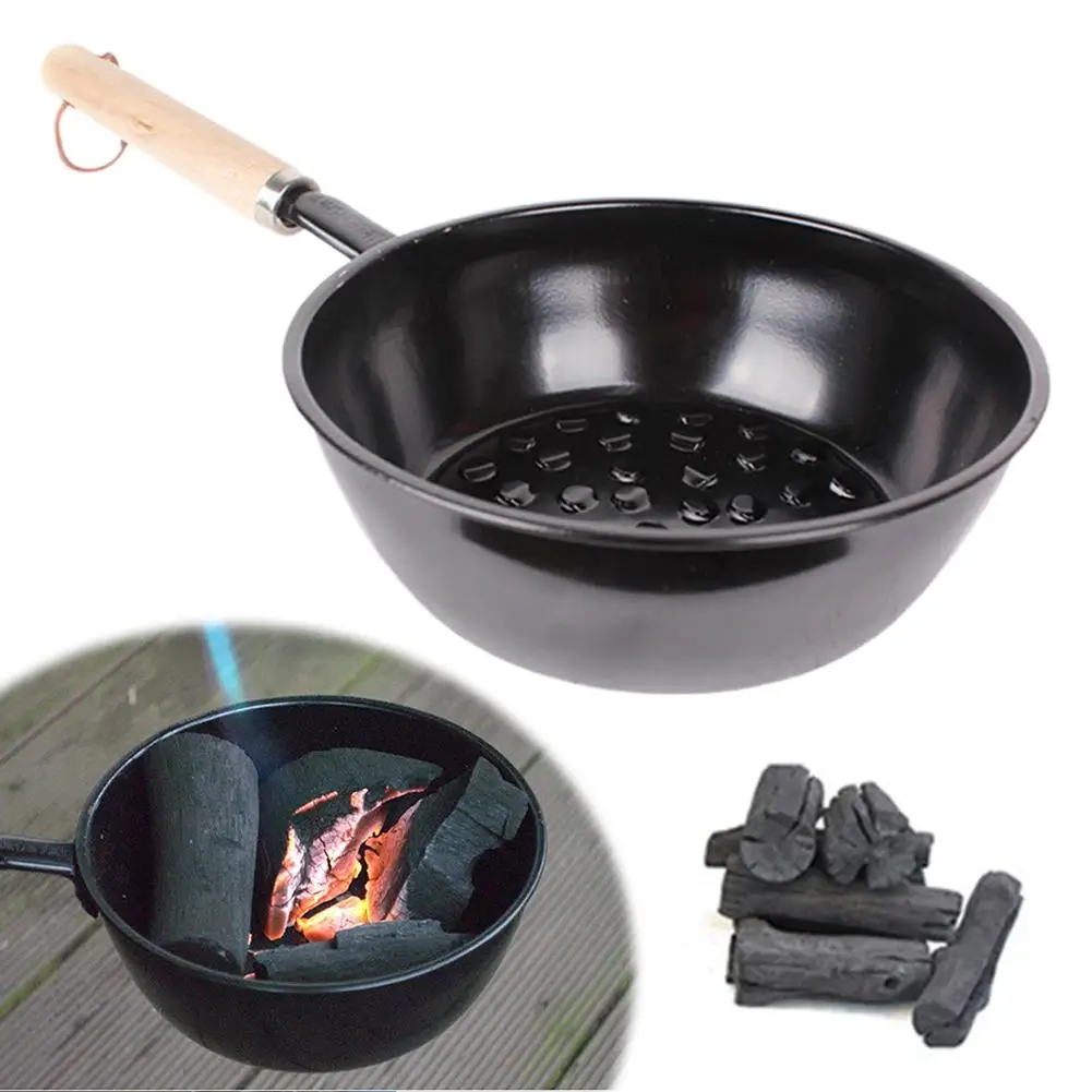 Estufa portátil para exteriores, olla de carbón, iniciador de fuego de carbón para camping, mini parrilla para barbacoa, para pícnic en el patio trasero, iniciador de carbón.