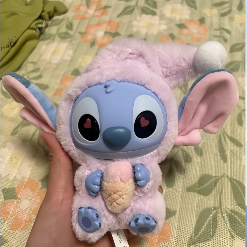 

HOT MINISO Disney Stitch "Must Eat Even When Tired" Series Blind Box Vinyl Plush Figurine Stitch Doll Mystery Box Model Gift Toy