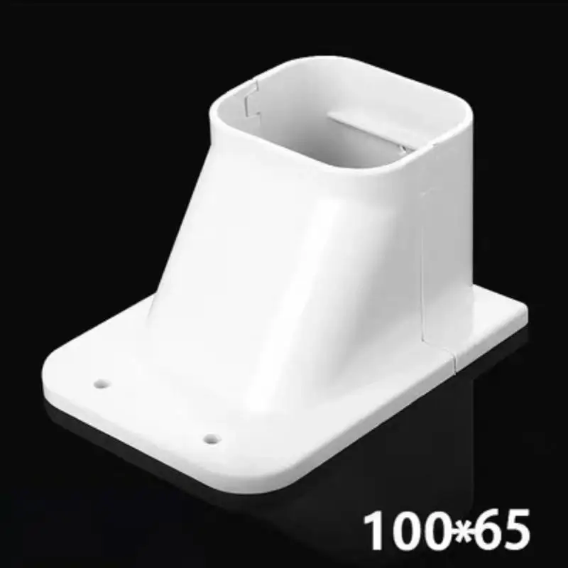 Hochfeste 75*65mm PVC-Klimaanlagen-Leitungsschutzkappe, Kupplungs-Endkappe, Flachbogenkappe für den langfristigen Einsatz im Freien – Detail 15