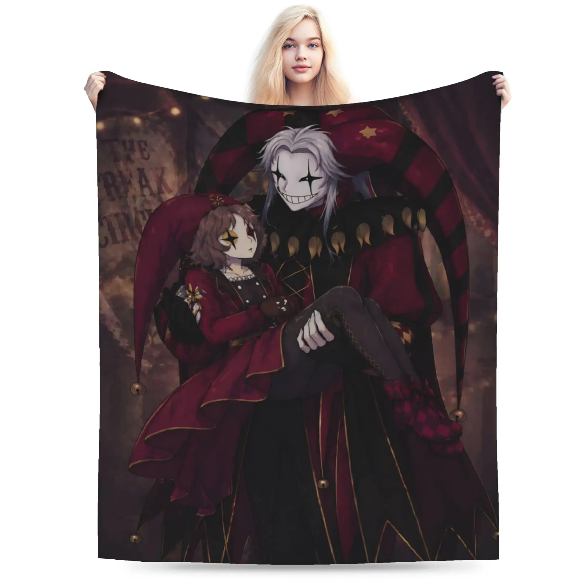 New Pierrots The Freak Circus Blankets Ultra-Soft Coral Fleece Plush  Cozy Throw Blanket Machine Washable