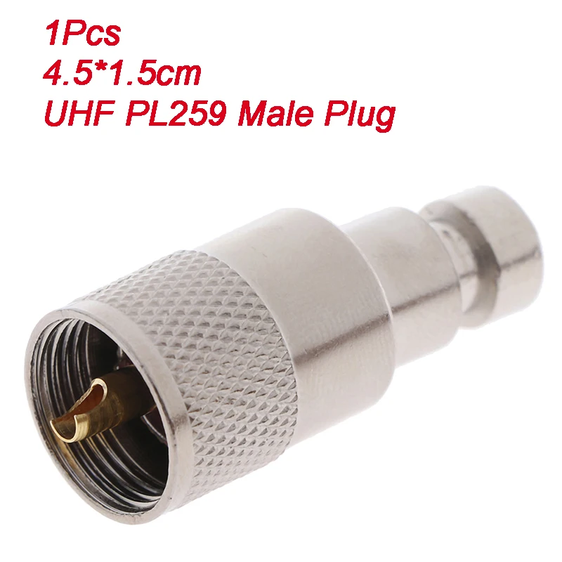 1 Uds conector RF RG8U tres piezas UHF cableado macho RG58-3 conector de antena conector macho PL259