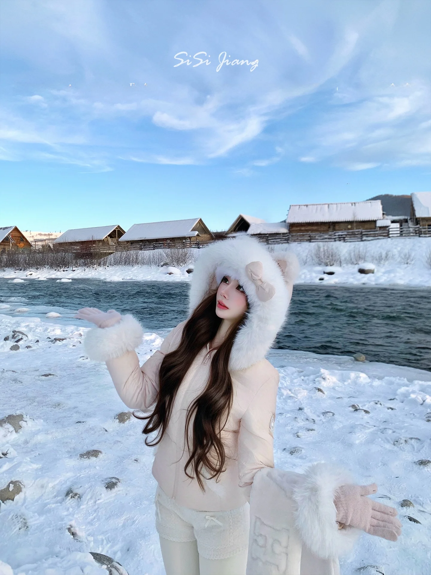 

Модная корейская приталенная пуховая куртка-ветровка, теплая зимняя куртка Sweet Meow Princ Sle ort, верхняя одежда