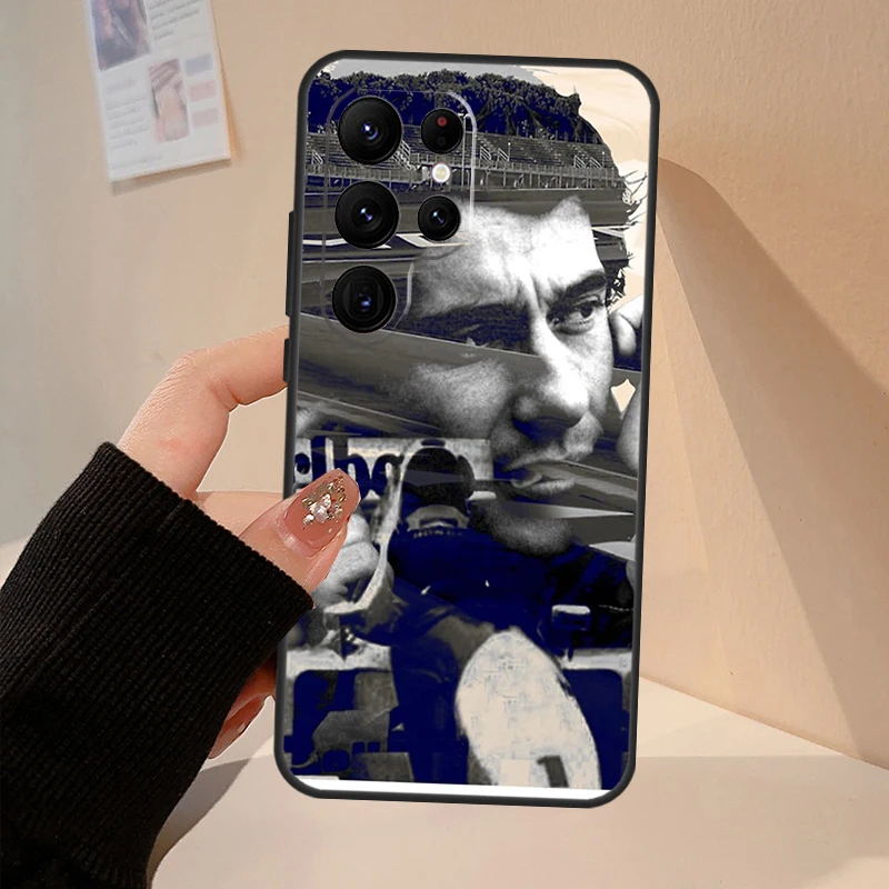 Ayrton Senna Phone Case For Samsung Galaxy S22 S21 S23 Ultra Note 20 S8 S9 S10 Note 10 Plus S20 FE Cover