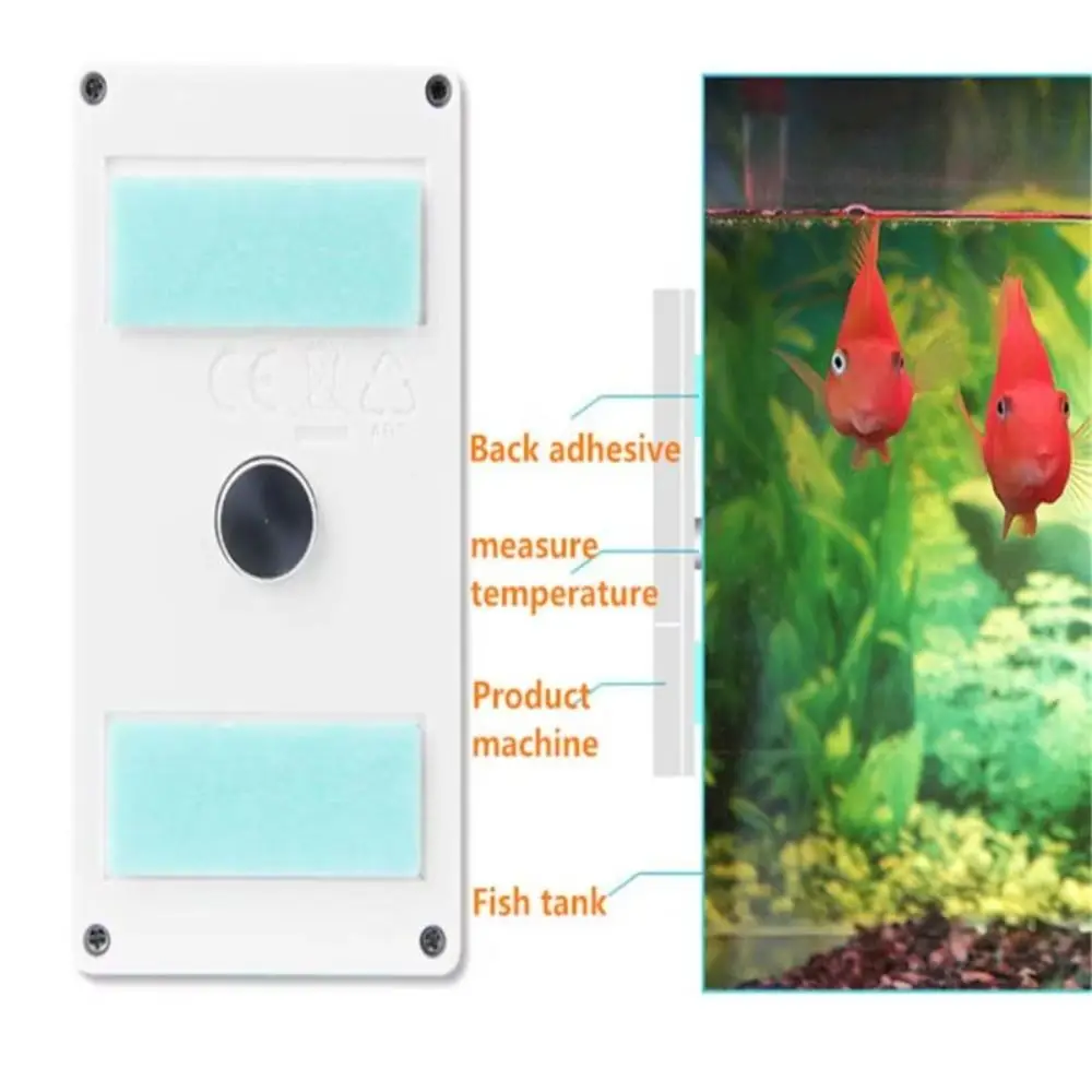 Display digitale LCD Mini termometro per acquario Misuratore di temperatura dell'acqua verticale impermeabile Indicatore galleggiante