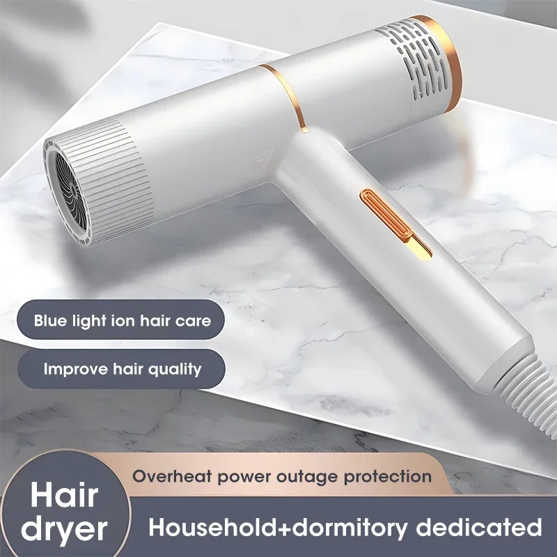 

2024 New Professional Hair Dryer High Power Infrared Anion Hammer Powerful Cold And Hot Air Salon Hair Dryer Free Shipping