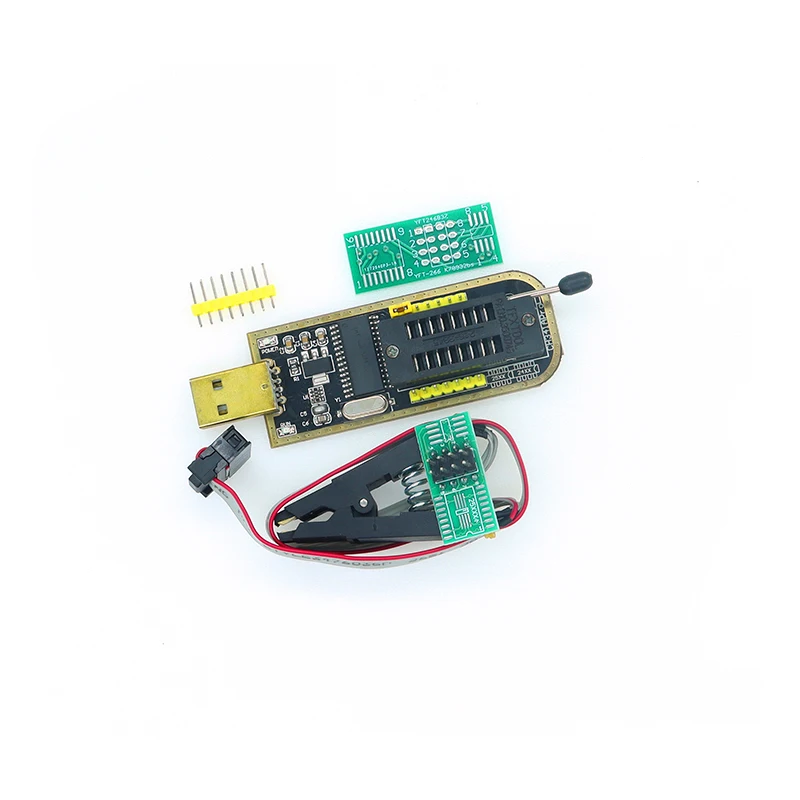 Moduł programator USB BIOS Flash EEPROM z serii CH341 24 25 + klip testowy SOIC8 SOP8 do EEPROM 93CXX / 25CXX / 24CXX — zdjęcie 3