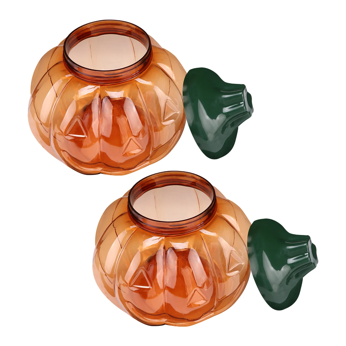 

2Pcs Halloween y Novel C y Jars Plastic Sweets Cans Creative Gift Cans Lids for Party Favors Gifts Decorations