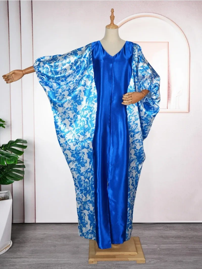 

Abayas For Women Dubai African Muslim Fashion Dress Caftan Marocain Evening Party Dresses Satin Boubou Robe Djellaba Femme 2025