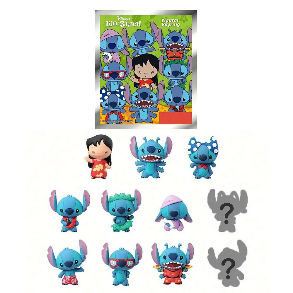 

1PC Disney Officially Licensed Stitch Series 1 Cute Anime Characters Blind Bag Keychain Random One Character Surprise Bag