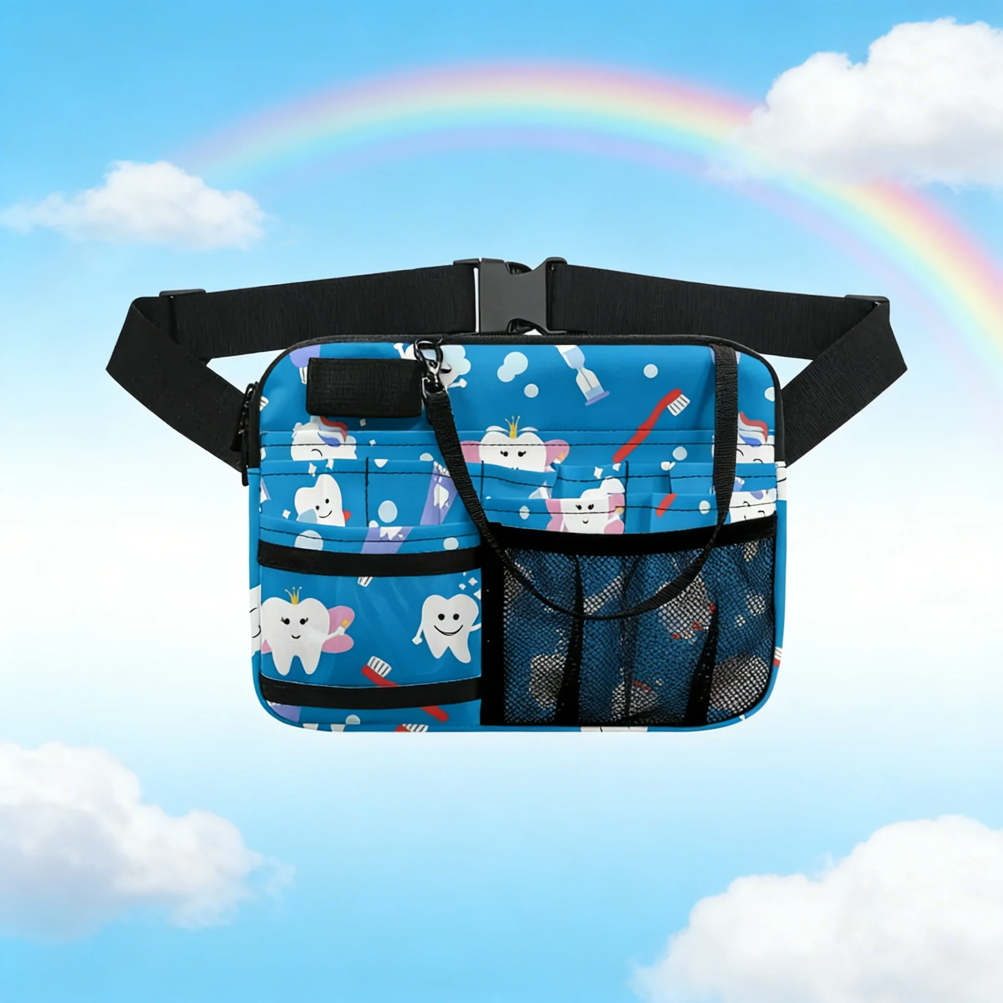 

Поясная сумка для медсестер с мультяшным принтом, органайзер с несколькими отделениями, легкая водонепроницаемая поясная сумка для медсестер и врачей
