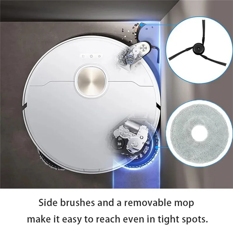 

For Dreame X40 Ultra, X40 Pro,S30 Pro Ultra Replacement Parts Accessories Main Side Brush Filter Mop Cloth Dust Bag-ABGL