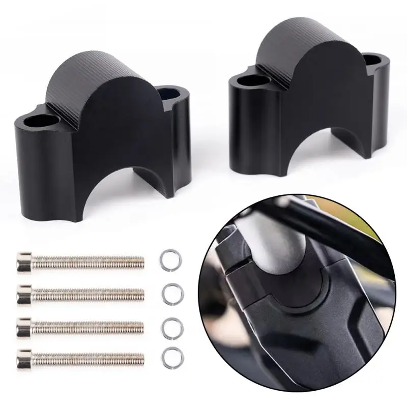 

1Set Motorcycle Handlebar Riser Bar Mount Handle Clamp Heightening Column Modified Accessories Universal 28MM 1 1/8"