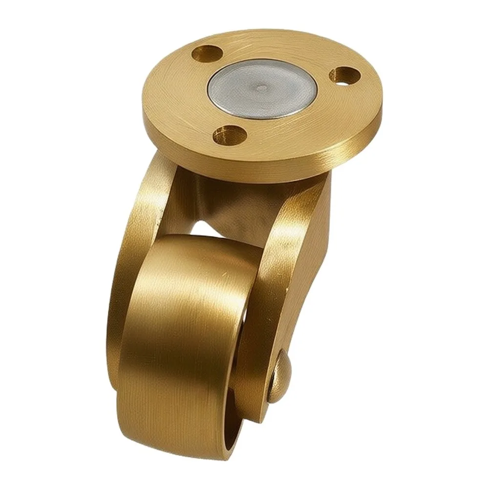 Brass Caster Wheels for Home Furniture Including For Tables Chairs Sofas Compatible with Round and Square Cup Mounting
