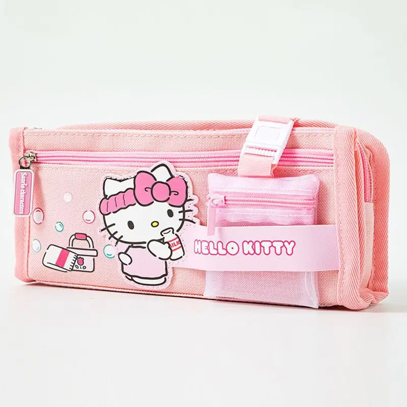 Sanrioed Kuromi Cinnamoroll Melodie Schattige Hello Kitty Kinderen Etui Cartoon Schoolkinderen Briefpapier Organisator Tas Cadeau