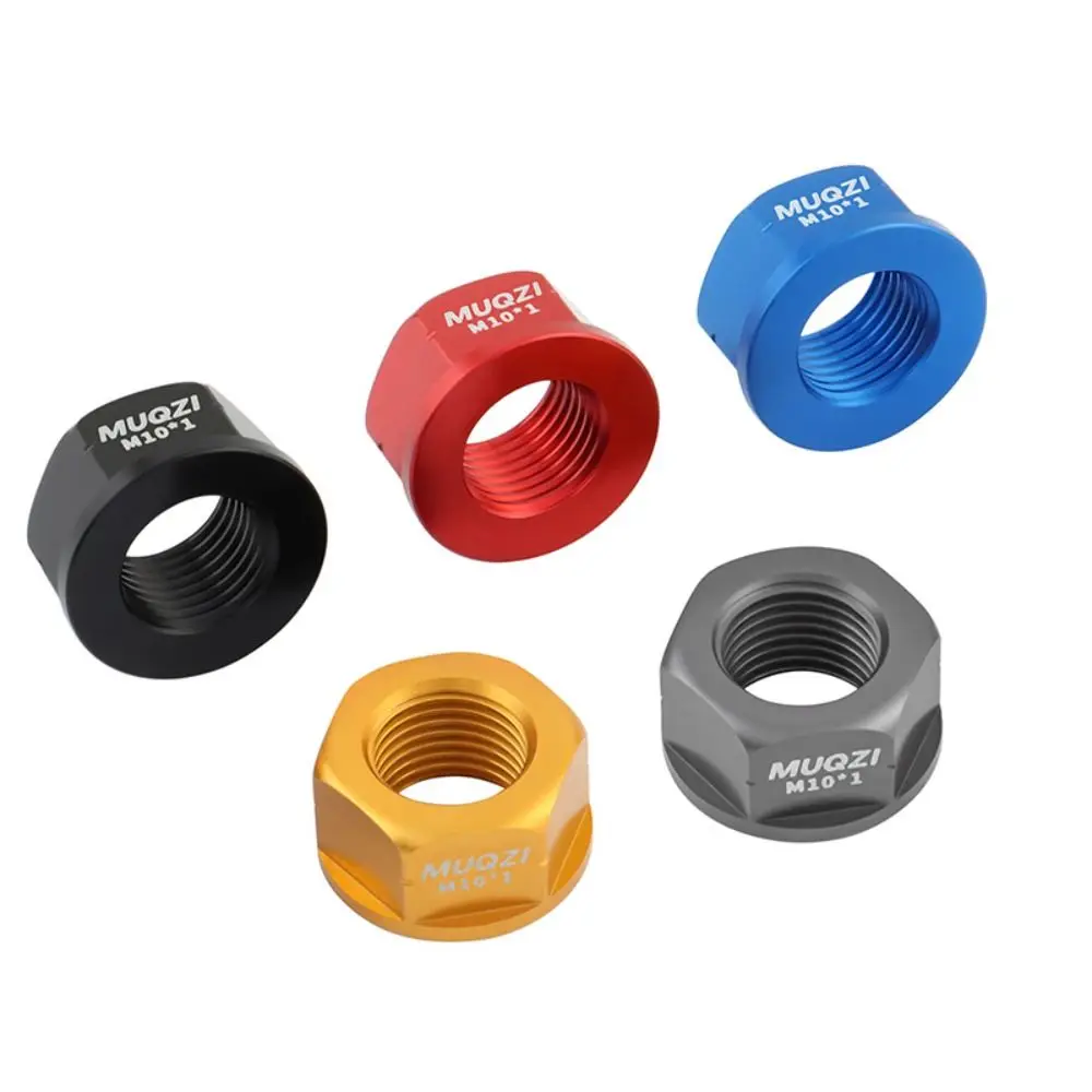

2pcs M9/M10/M10*3/8 Bicycle Hub Nut Aluminum Alloy Anti-rust Rear Axle Screw High Strength Anodizing Bike Accessories Rear Axle