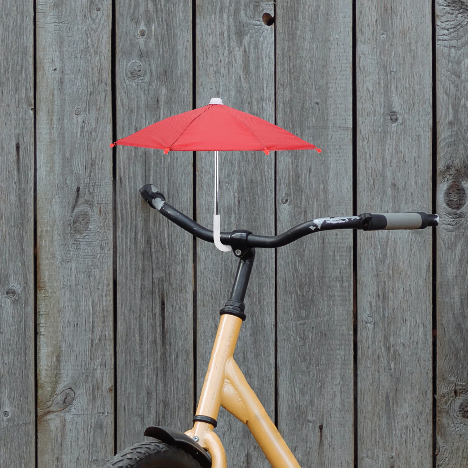 4 Uds. Paraguas para teléfono de ciclismo cubierta parasol Mini para soporte de teléfono móvil Protector de Metal para niños