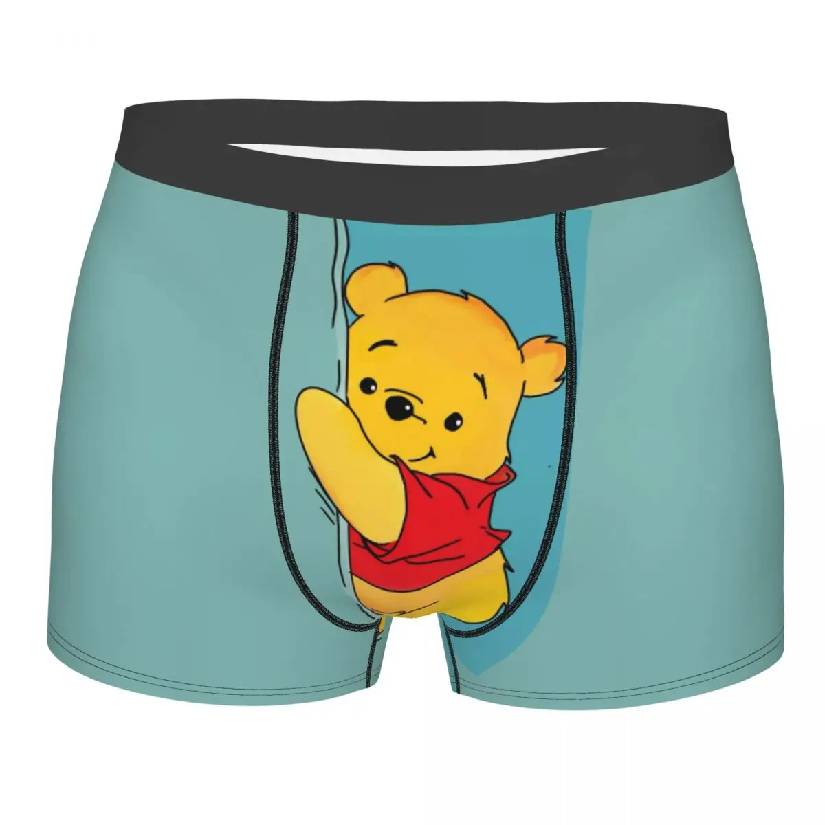

Мужские боксеры с Винни-Пухом на заказ, нижнее белье с 3D принтом, трусы, эластичные трусы