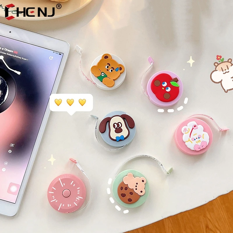 Portable Cartoon Tape Measure Multifunctional Mini Measuring Tapes Measure Ruler Waist Chest Hip Measurement Soft Tape