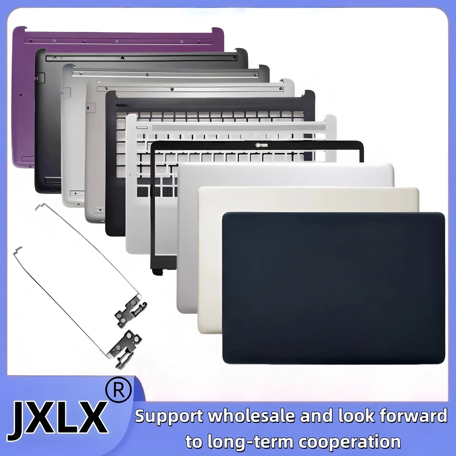JXLX® New for HP 14S-CR 14- CF 14-DK 14-DP TPN-I130 Laptop LCD Back Cover Top Case/LCD Bezel/Palmrest Cover/Bottom Base Cover