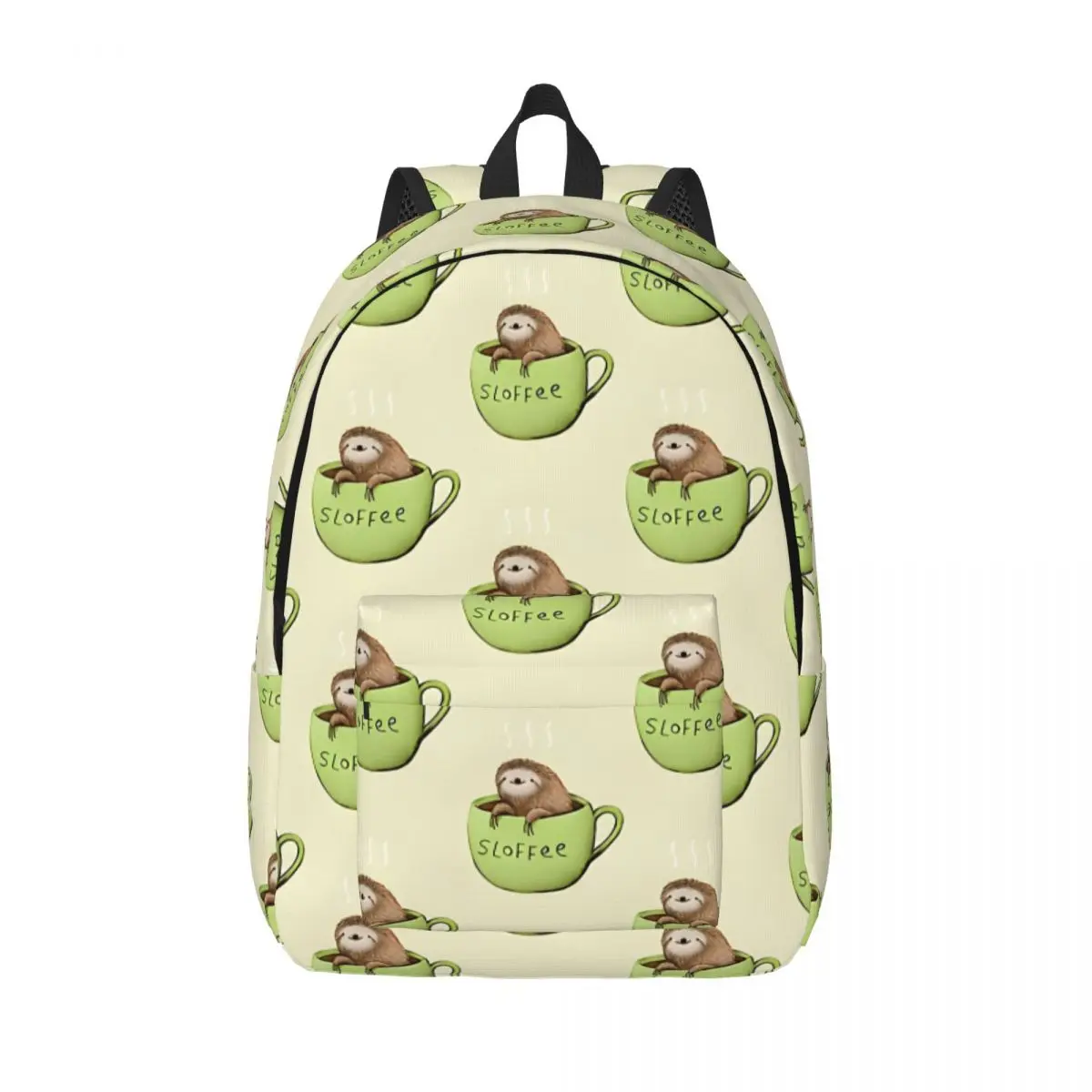 

Sloffee Knapsack Sloth Teen Girl Boy Men Women Adult Portable For School Birthday Gift Large Capacity Storage Bag