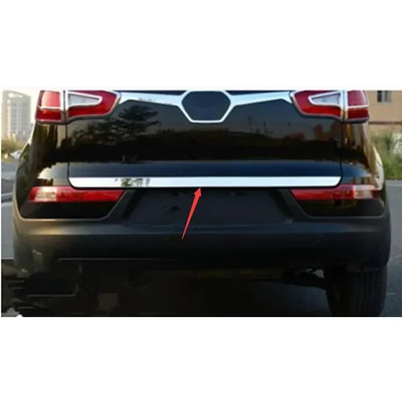 Tampa inferior da porta traseira da porta traseira moldagem guarnição de aço inoxidável guarnição da porta traseira acessórios do carro para kia sportager 2011-2016