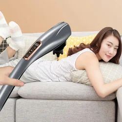 Electric handheld dolphin massage stick shoulder neck tapping cervical spine waist legs whole body meridian relaxation
