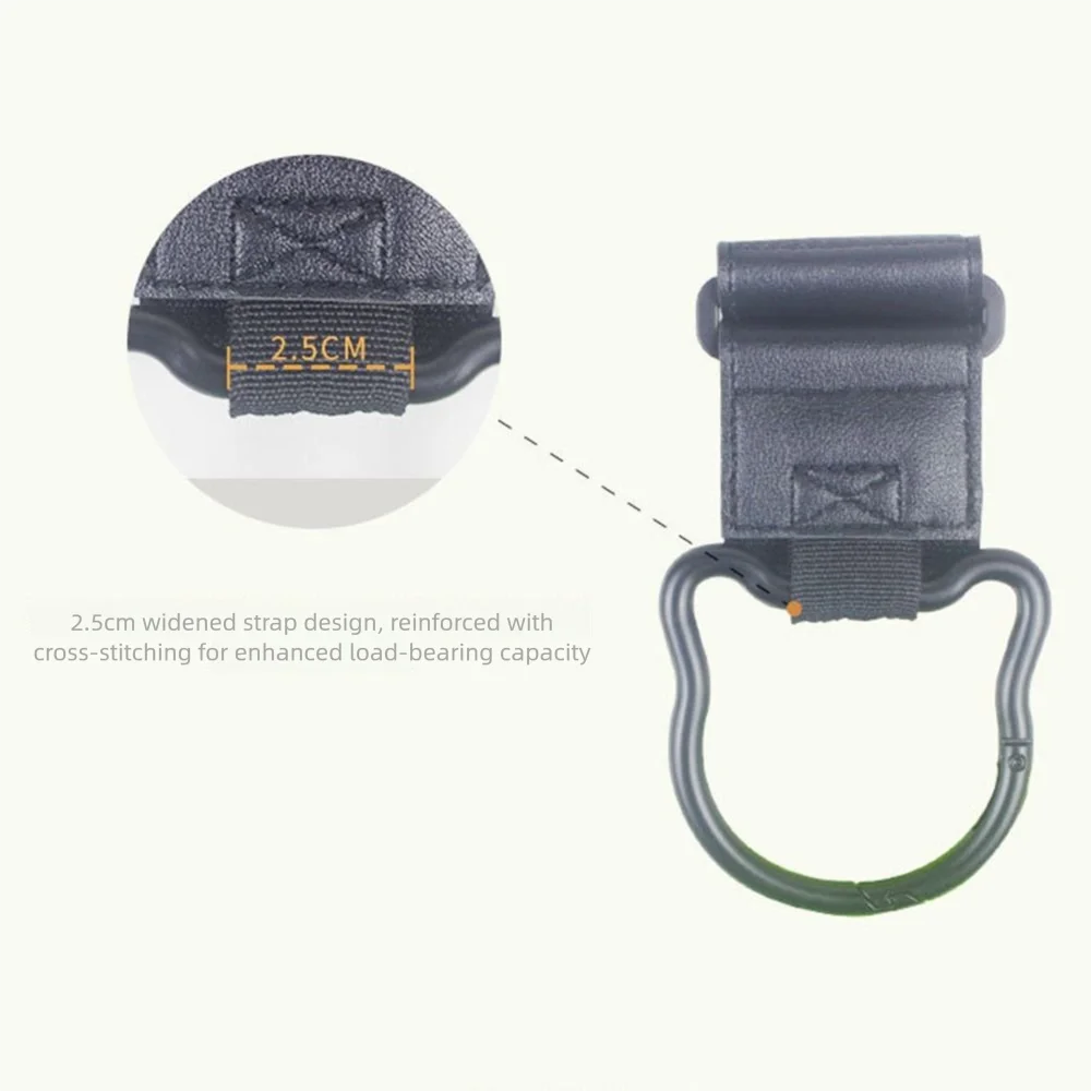 

Cartoon Cartoon Bear Baby Stroller Hooks PU Cart Organizer Hanging Hook Solid Color Cartoon Stroller Accessories Cartoon