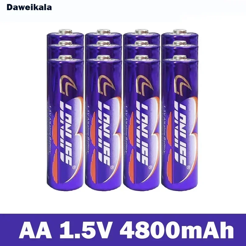 1.5V AA rechargeable battery 4800mah AAA 1.5V new alkaline rechargeable battery, suitable for LED light toys MP3