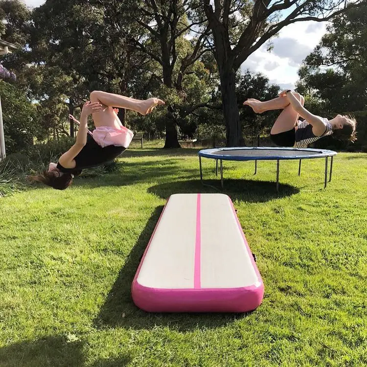 Tapis De Gymnastique Gonflable 3M/4M/5M/6M - Piste Tumbling Air Track Avec Pompe Électrique