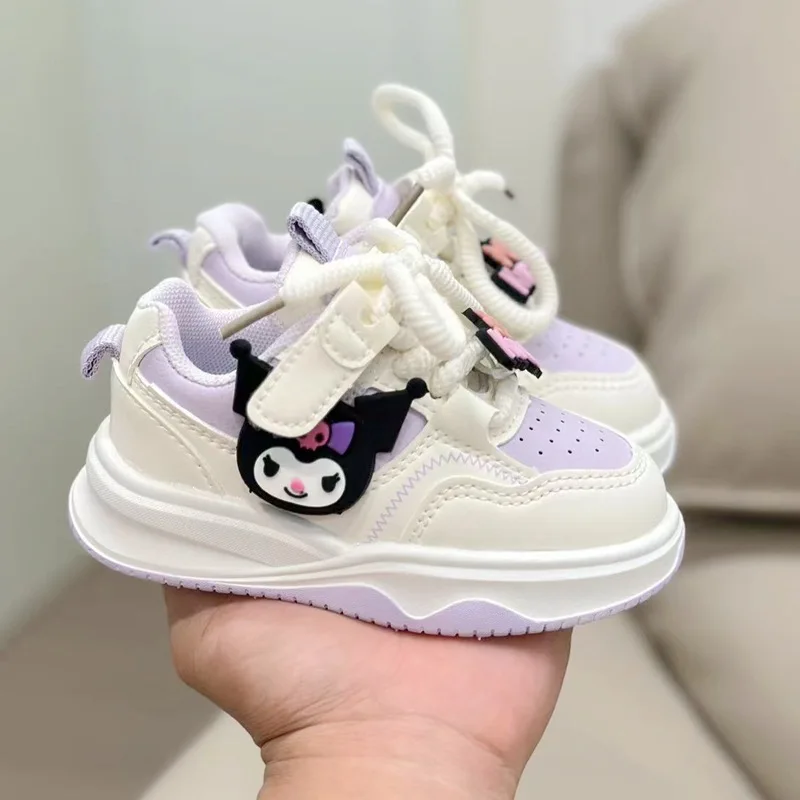 Kids Kuromi Sport Shoes Anime Mymelody Shoes Children Casual Sneakers Cartoon Girls Kuromi  Tennis Shoes Baby Toddler Shoes