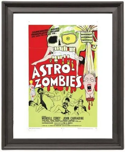 Framed Poster Astro - zombies 2 Poster Photo Paper Print Picture Frame 16x12 inch