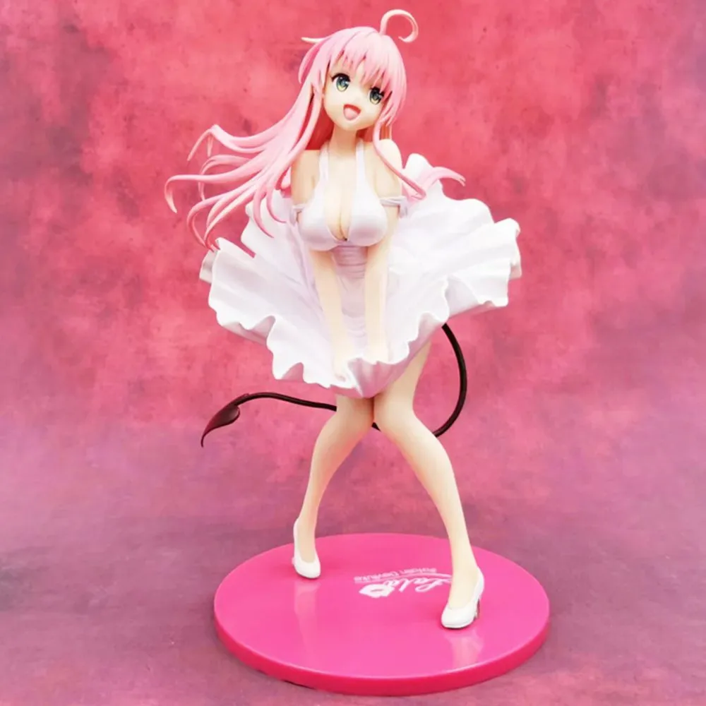 24CM To Love Ru Darkness Lala Satalin Deviluke Dress Girl Style Anime Figure PVC Action Figure Model Collection Toys Doll Gifts