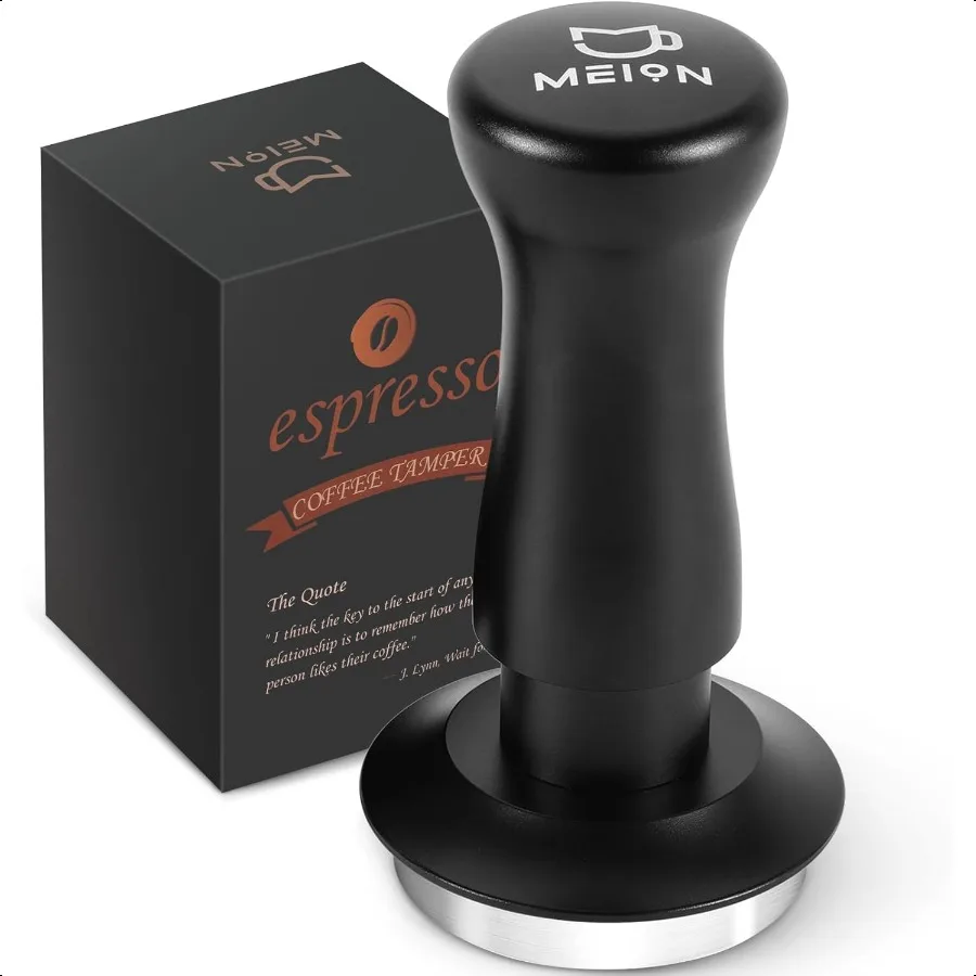 

MEION Espro Tamper 53.m Coffee Tamper Calibrated Dual Spring Loaded Barista Tamper with Stainl Steel Base Comes with aluminum s