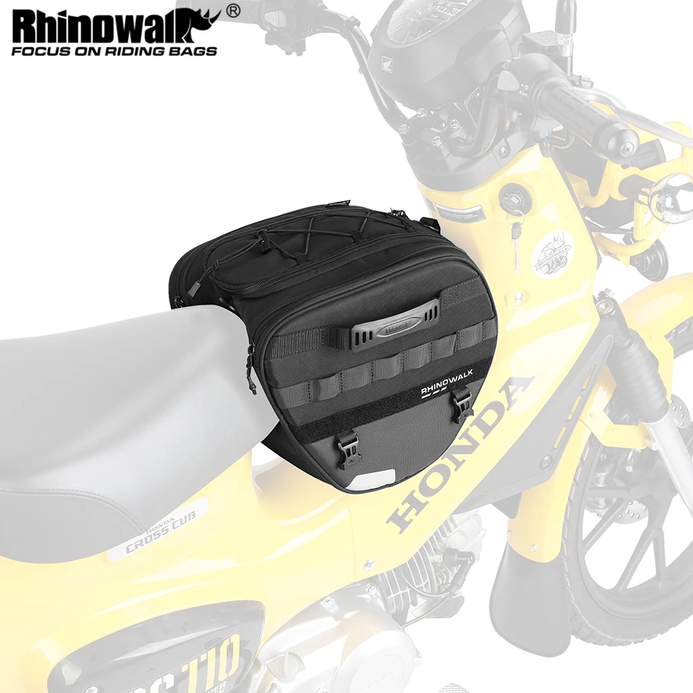 Rhinowalk MotorScooter Tunnel Bag Multifunction 15L Motorcross Seat Bag Outdoor Riding Shoulder Pack Motor Riding Storage Bag