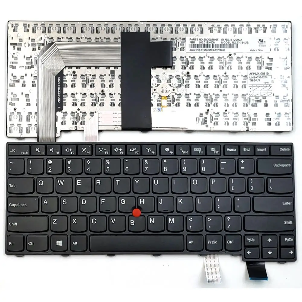 

New For Lenovo Thinkpad T460P T470P Series Laptop Keyboard US Without Backlit 00UR355