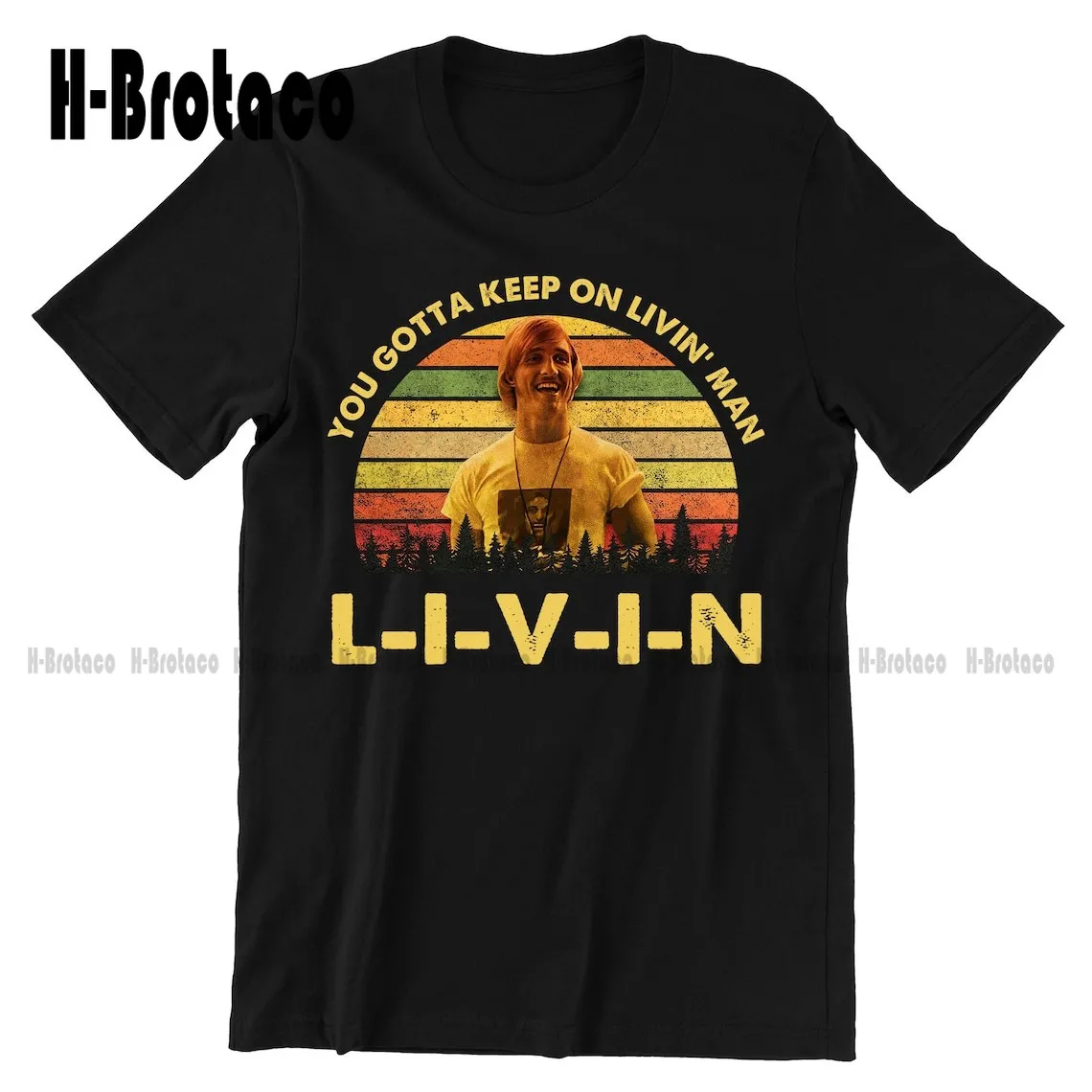 Dazed And Confused Shirt, David Wooderson You Gotta Keep On Livin' Vintage T-Shirt, 1980S Movies Tv Show Quote Unisex Tshirt