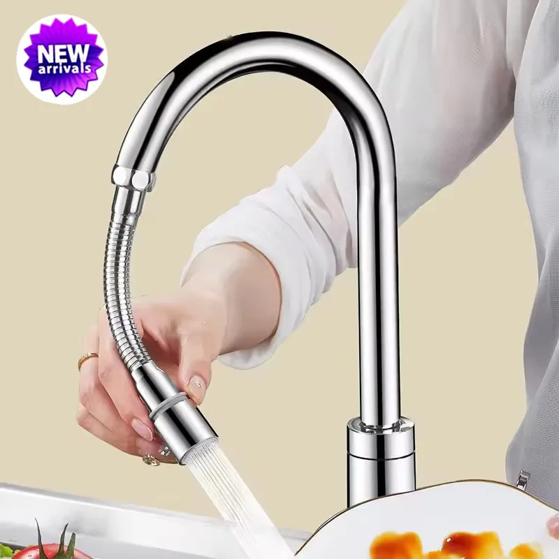 Stainless Steel Universal 1080° Rotation Faucet Sprayer Head For Kitchen Washbasin Extension Faucet Bubbler Tap Splash Nozzle