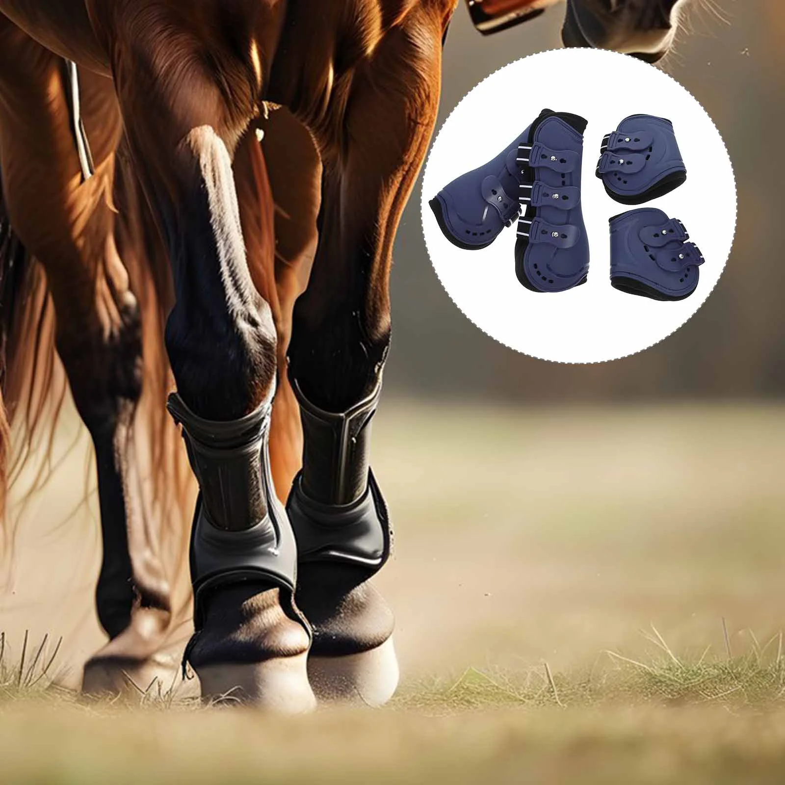 

4 Pcs Horse Leg Boots Guards Riding Equestrian Protective Elasticity Protection Gear