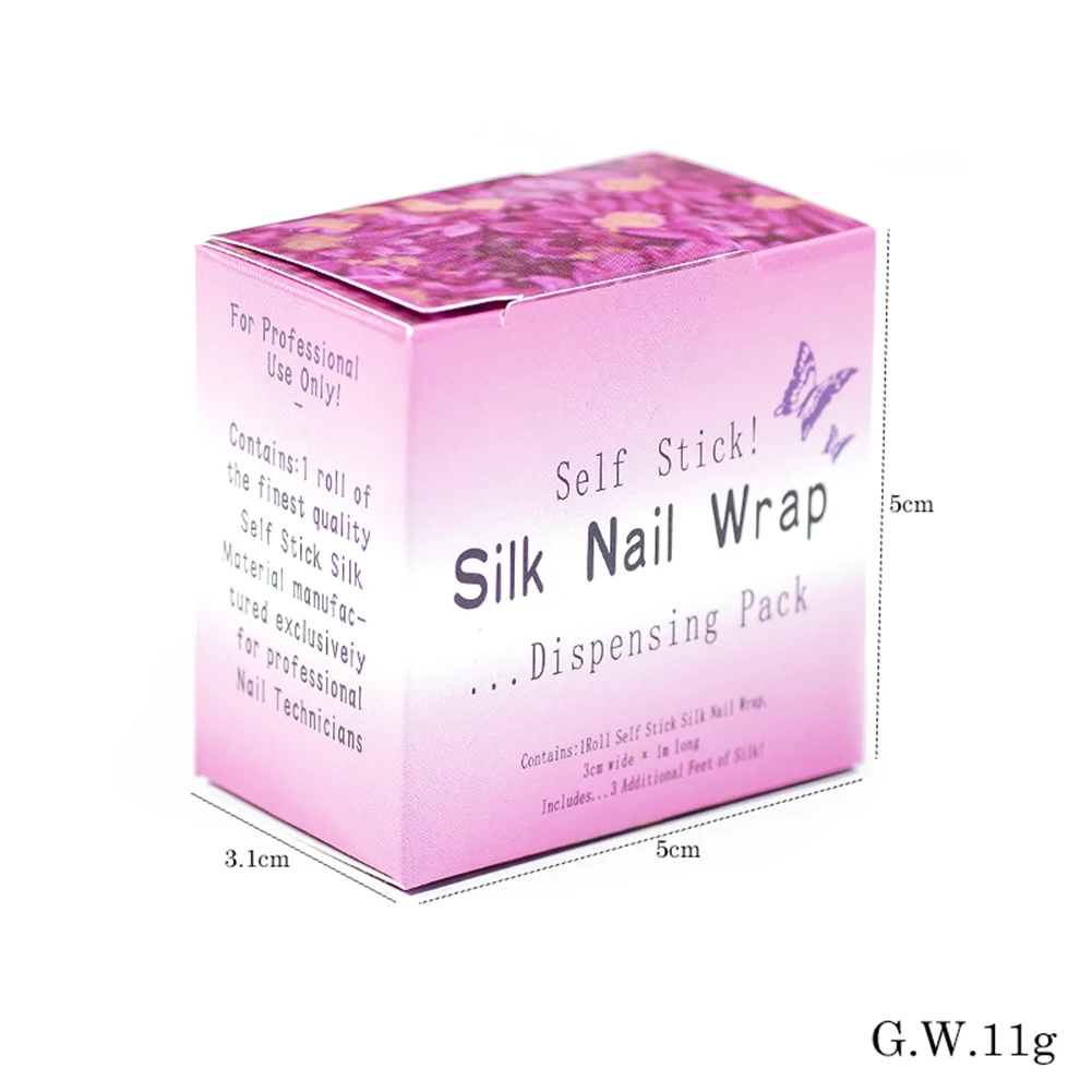 1m Fiberglass Silk Broken Nail Wrap Self  Self-adhesive Tape Strength Adhesive Manicure Repair Sticker Tool