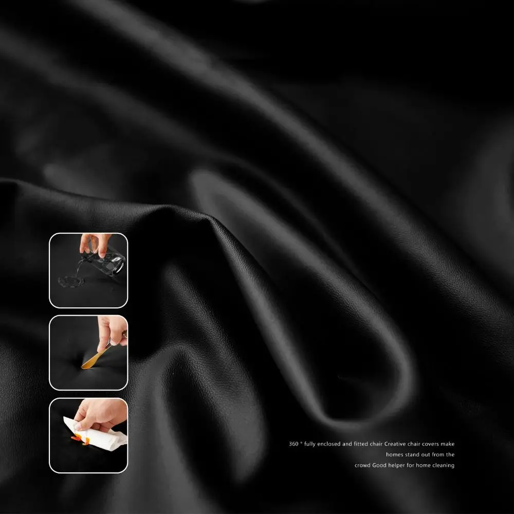 PU Leather PU Leather Chair Cover Waterproof Oil Resistant Waterproof Seat Slipcover Elastic Scratch Proof Waterproof Seat Cover