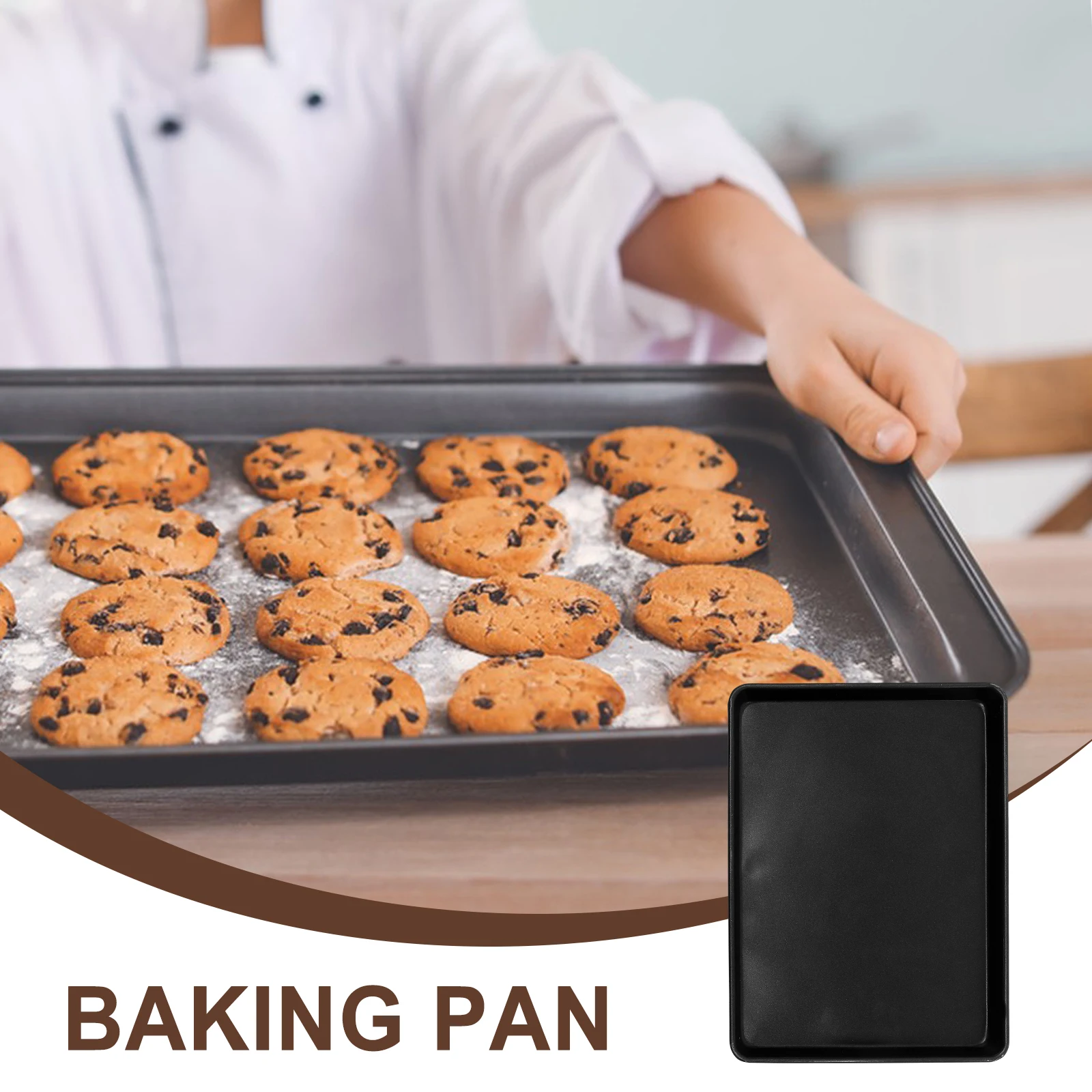 

Aluminum Alloy Baking Tray Non-Stick Rectangle For Oven Small Size Heat Resistant Kitchen Bakeware Multi-Function Roasting Pan