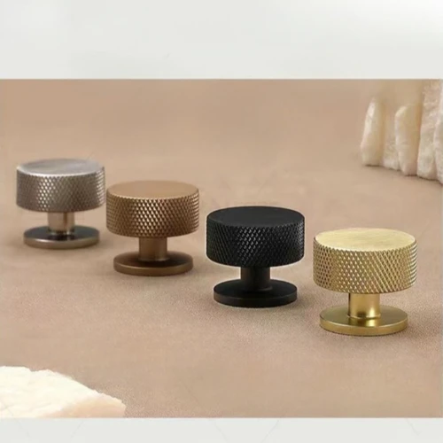 Imagen 2 del producto Perillas redondas modernas con Base para muebles, pomos y tiradores de un solo orificio para cajones, tiradores de armarios de cocina, tiradores de gabinetes de zapatos