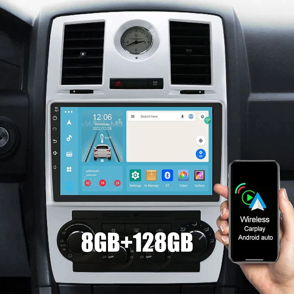 Android 15 Car Radio Multimedia Player For Chrysler 300C 1 2004 - 2011 Intelligent Car Systems GPS Navigation Stereo Head Unit