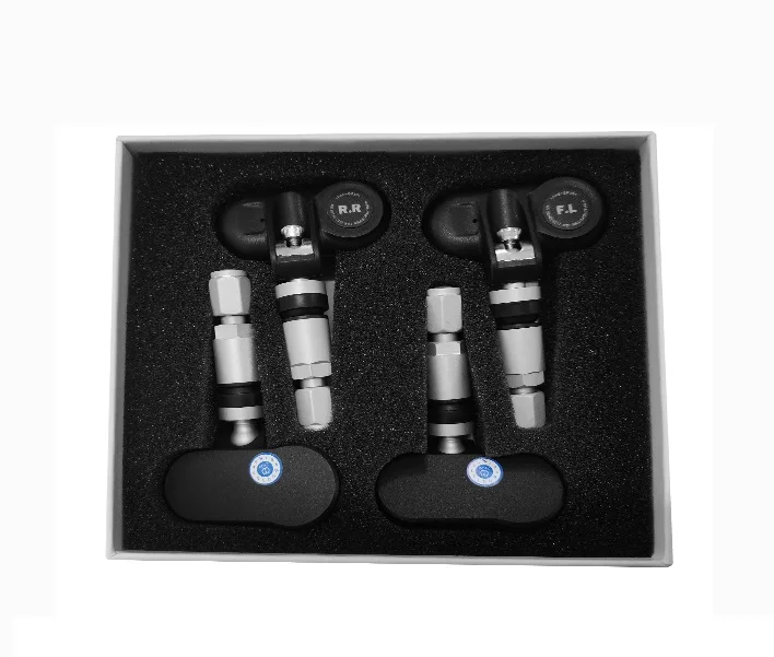 BLE APP TPMS for Car Intelligent BT Tire Pressure Monitor System with 4 External Internal Sensors for Android/IOS Device