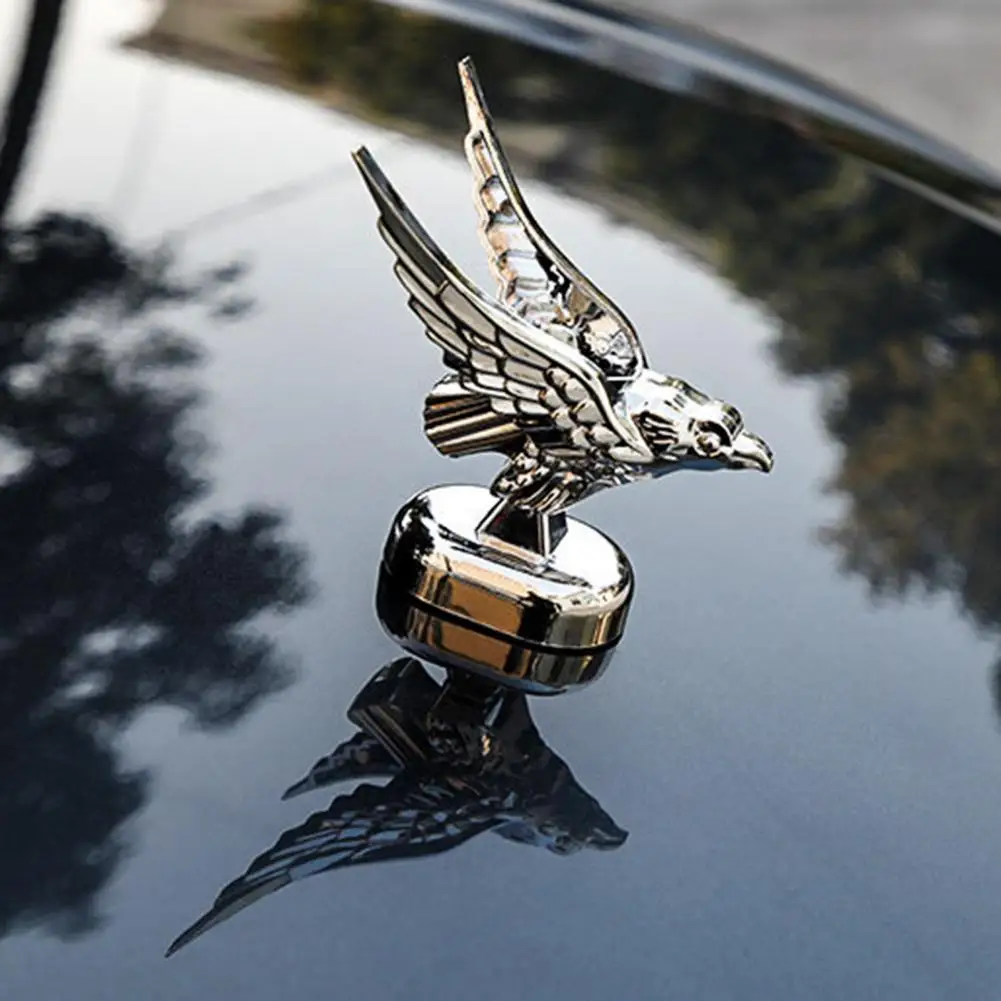 3D Eagle Car Hood Ornament Emblem Self-Adhesive Automotive Auto Truck Front Hood Animal Decoration Car Supplies