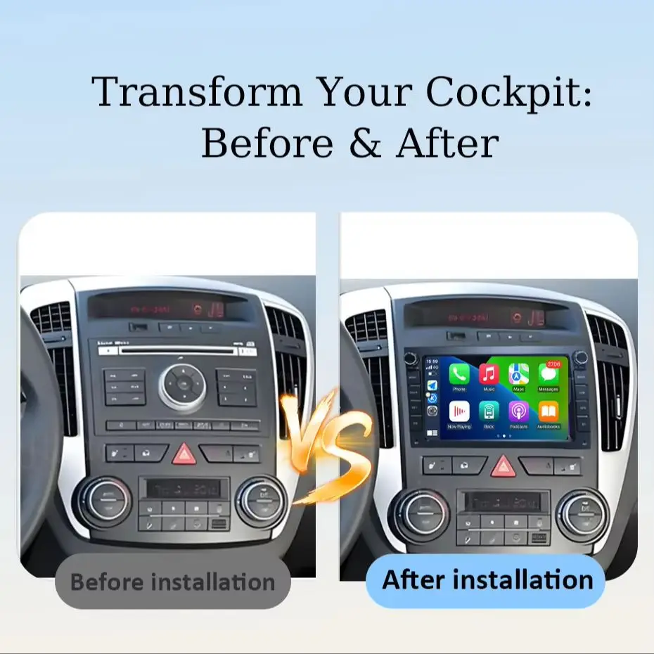 7 inch for  Kia Ceed ED Venga  2007 - 2016 Android Auto Car Radio Mutimedia Player GPS Navigation Bluetooth  4G  DSP WFi  QLED