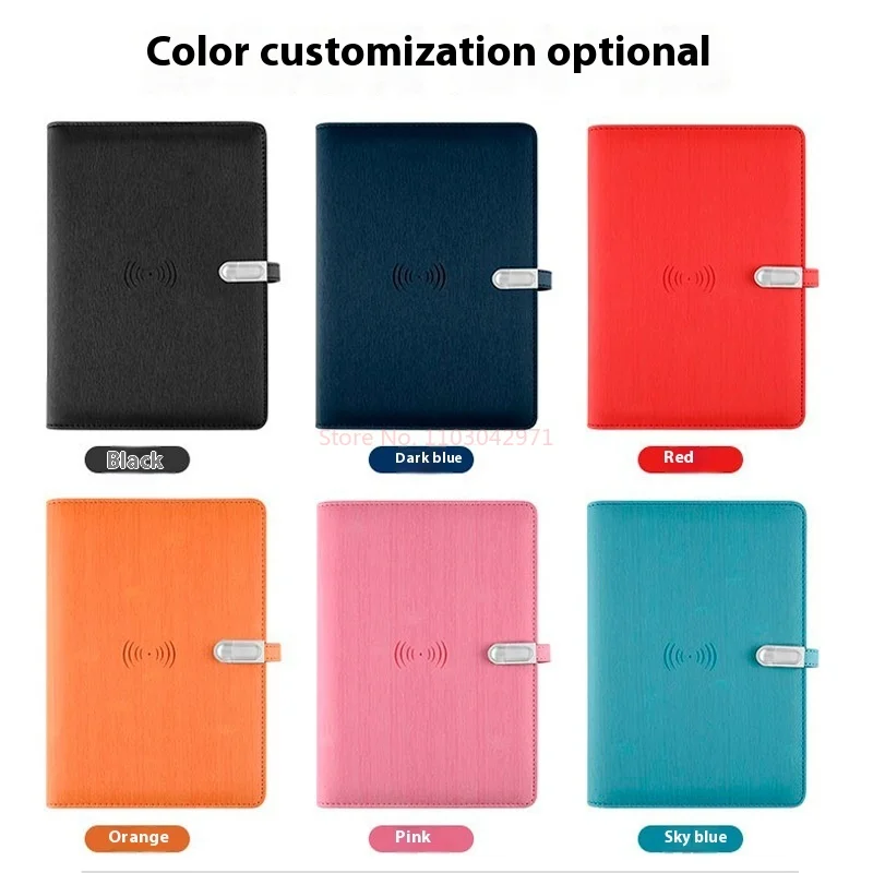 Fashionable and convenient fingerprint password lock paper screen synchronous mobile power notebook USB charging notebook